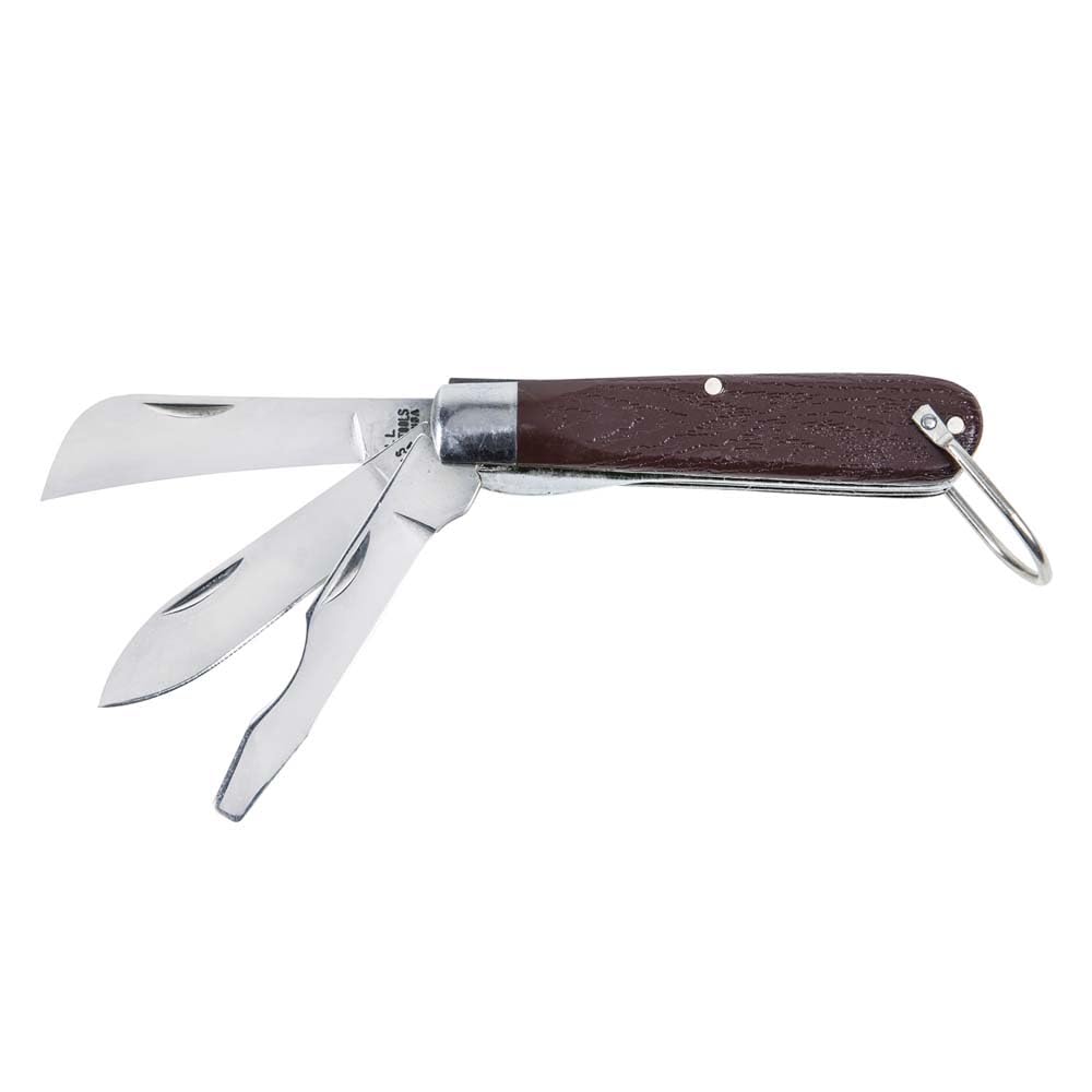 Klein Tools 1550-6 3 Blade Pocket Knife with Screwdriver